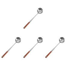 4St Roerlepels Roestvrijstaal Met Steel