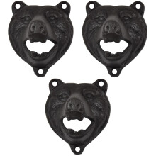 3St Zwarte Metalen Wandflesopener Beer Voor Huis En Bar