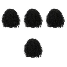 4Pièces Perruques Bandeau Style Naturel Pour Femme Noire Élégante