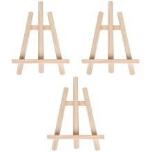 3Pièces Chevalet Bois Beige Éco Simple Stand Dessin Enfants