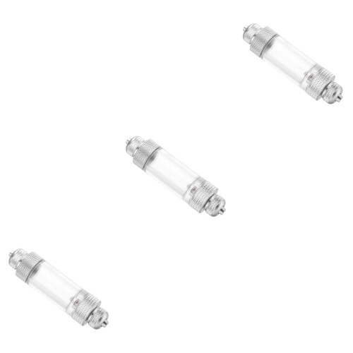 3Pièces Diffuseur Co2 Argent Pour Aquarium Avec Compteur Bulles