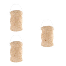 3Pièces Éponge Nettoyante Beige Douceur Exfoliation Quotidienne