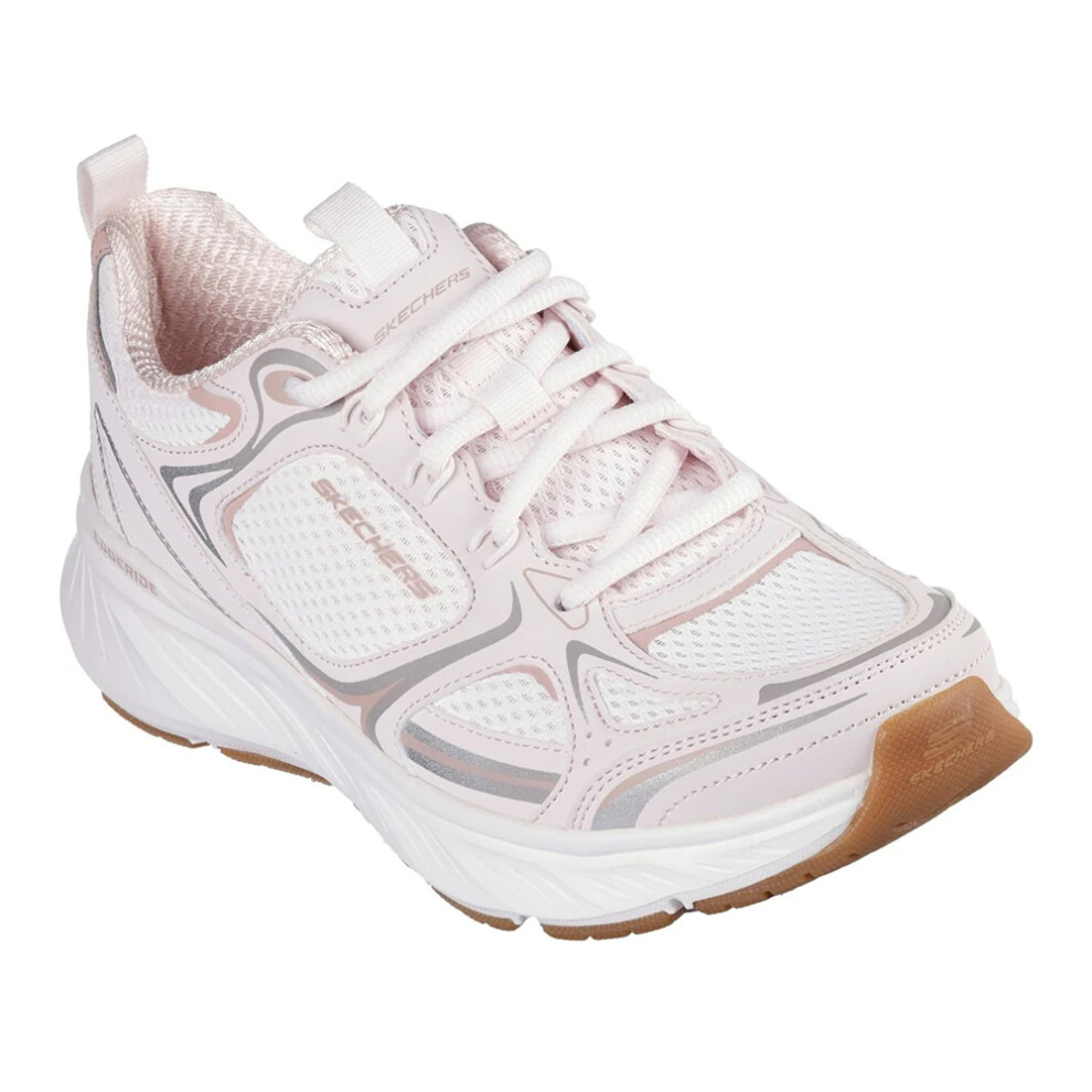 Skechers (3 Uk, Pink) Womens/Ladies Edgeride Silver Eclipse Trainers