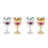 4Pièces Alliage Décoratifs Pour Vin Boissons En 7