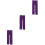 3Pièces Leggings Violets Hiver Extensibles 4
