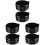 6Pièces Encrier Noir Haute Qualité Plateau Polyvalent 2