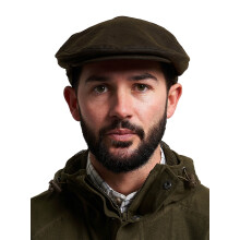 JACK PYKE Men's Green Cotton Waxed Flat Cap 58cm