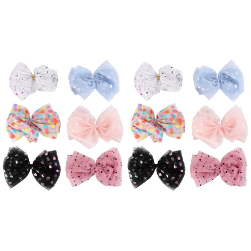 12Pièces Pinces Fille Coloré Accessoire Mode 1