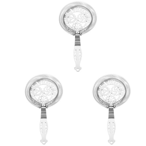 3Pièces À Cocktail Argentée Acier Inoxydable Maison 1