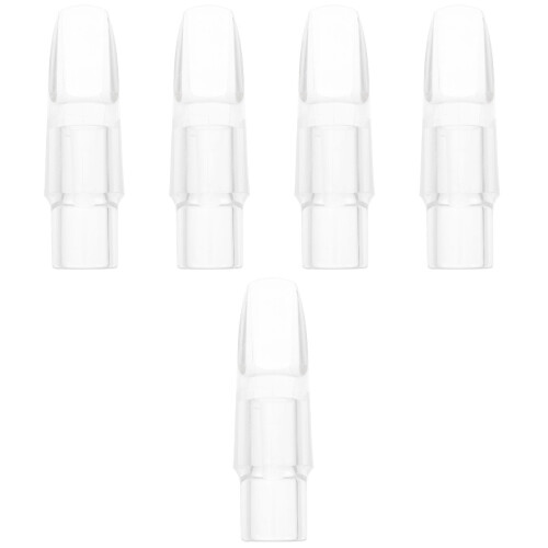 5Pièces Accessoire Saxophone Soprano Bec Transparent En ABS Durable