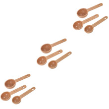9Pièces Cuillères En Bois Kaki Pour Café Poudres