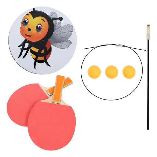 1Ensemble Kit D'entraînement Tennis De Table ABS Bois Couleurs