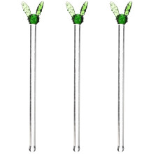 3Pièces Bâtons De Remuage Transparent Robustess Pour Café Cocktails
