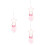 3Pièces Tenture Murale Rose -Rêves Pompons 1