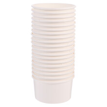 200Pièces Coupes Jetables Blanches Pour Glace Pudding Mousse Jelly