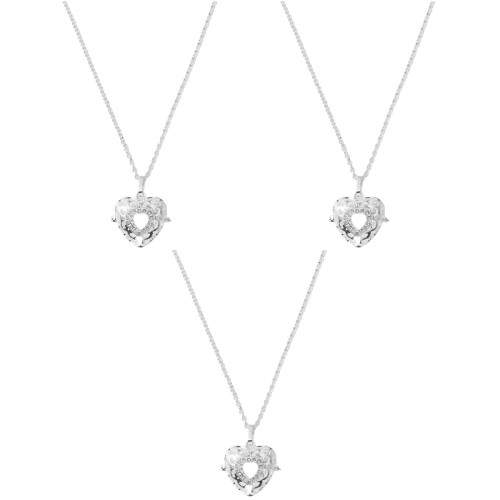 3Pièces Pendentif Aromathérapie En Et Couleur Argent