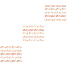 60Pièces Clips Marque-Pages Métal Rose Gold Pour Usage