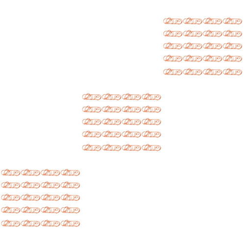 60Pièces Clips Marque-Pages Métal Rose Gold Pour Usage