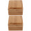 2Pièces Distributeur Bamboo Naturel, Élégant Résistant 1