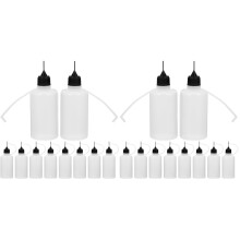 20Pièces Petits Flacons Colle Pointe Fine Plastique Noir Usage