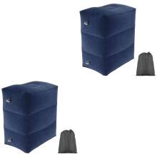 2Pièces Gonflable Ajustable Repose-Pieds Pliant