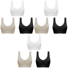 9Pièces Femme Mousse Soutiens- Multicolores