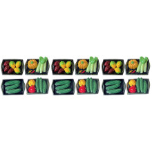 12St Miniatuur Groentenmand Resin Set Voor Decoratie Huis