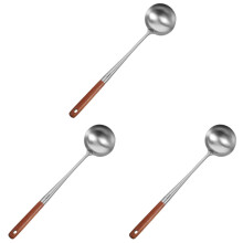 3St Roestvrijstalen Soeplepel Met Steel Voor En Serveren