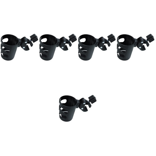 5Pièces -Bouteille Poussette Noir Compact Facile À Transporter