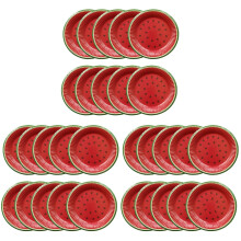 90Pièces Plateau En Carton Jetable Motif Original Pour Fête Et Gâteau