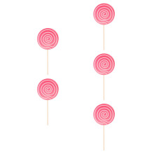 5St Roze Realistische Fotoprops Kindvriendelijk Knutselset