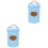 2Pièces Bocal De Rangement Bleu Couvercle Multiusage Cuisine 1
