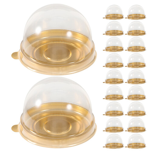 30St Kleine Dome Muffin Container Goud Voor Luxe En Snacks