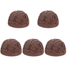 5St Lifelike Witte Ijsbol PVC Fake Ijs Scoops Tabletop Decoratie