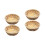 4St Khaki Bamboe Mand Geweven Voor Fruit En Snacks Thuis 1