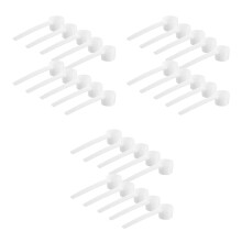 30St Witte Plastic Maatlepels Duurzaam Voor Koffie Thee En Specerijen