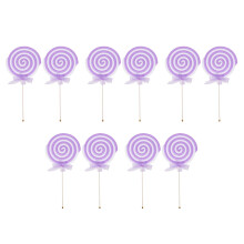 10St Violette Kunstmatige Lolly Versiering Voor Thema Fotoshoot