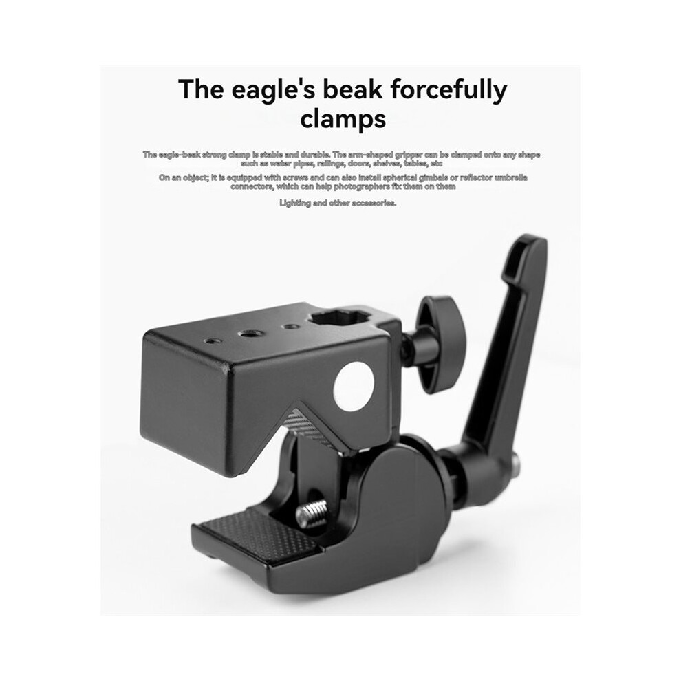 Camera Claw Clamp Fixing Clip Aluminum Alloy Bike Handlebar Clamp For Photography Vlog Beak Clip 6031393720484