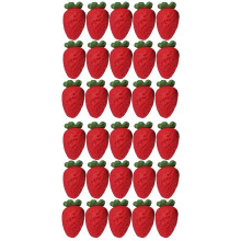 40St Miniatuur Resin Aardbeien Echt Uitziende Poppenhuis Accessoires