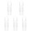 5Pièces Accessoire Saxophone Soprano Bec Transparent En ABS Durable 3