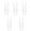 5Pièces Accessoire Saxophone Soprano Bec Transparent En ABS Durable 4