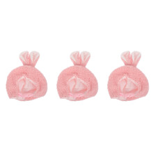 3Pièces Petits Chapeaux Peluche Rose Doux Pour Décoration