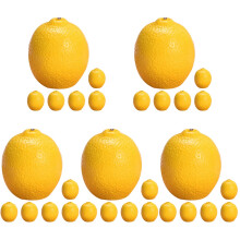 30Pièces Miniatures Citrons Jaunes Artificiels Décor Polyvalent