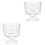 2Pièces Coupes À Pudding Transparentes Verre Résistantes Usage Maison 1