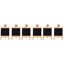 6Pièces Tableau Message Noir En Bois Pour Usage