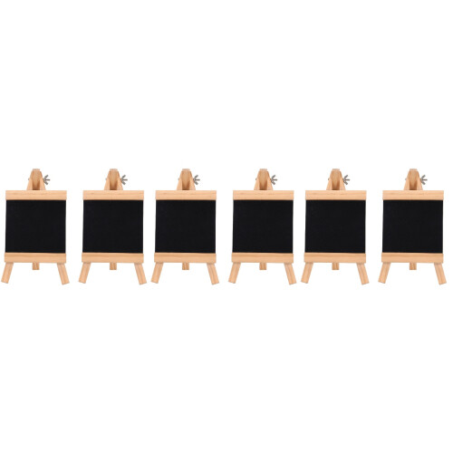 6Pièces Tableau Message Noir En Bois Pour Usage