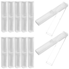 12Pièces Cadeau Stylo Plastique Résistants Boîtes Blanches