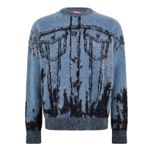 (L, Purple) Diesel Unisex Adult Sweatshirt