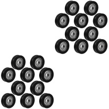 20Pièces Roulettes Nylon Pour Porte Coulissante Fenêtre U-Guide Noir