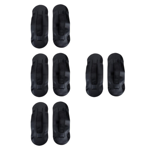 8Pièces Poignées Kayak Canoë Noires Accessoires Remplacement